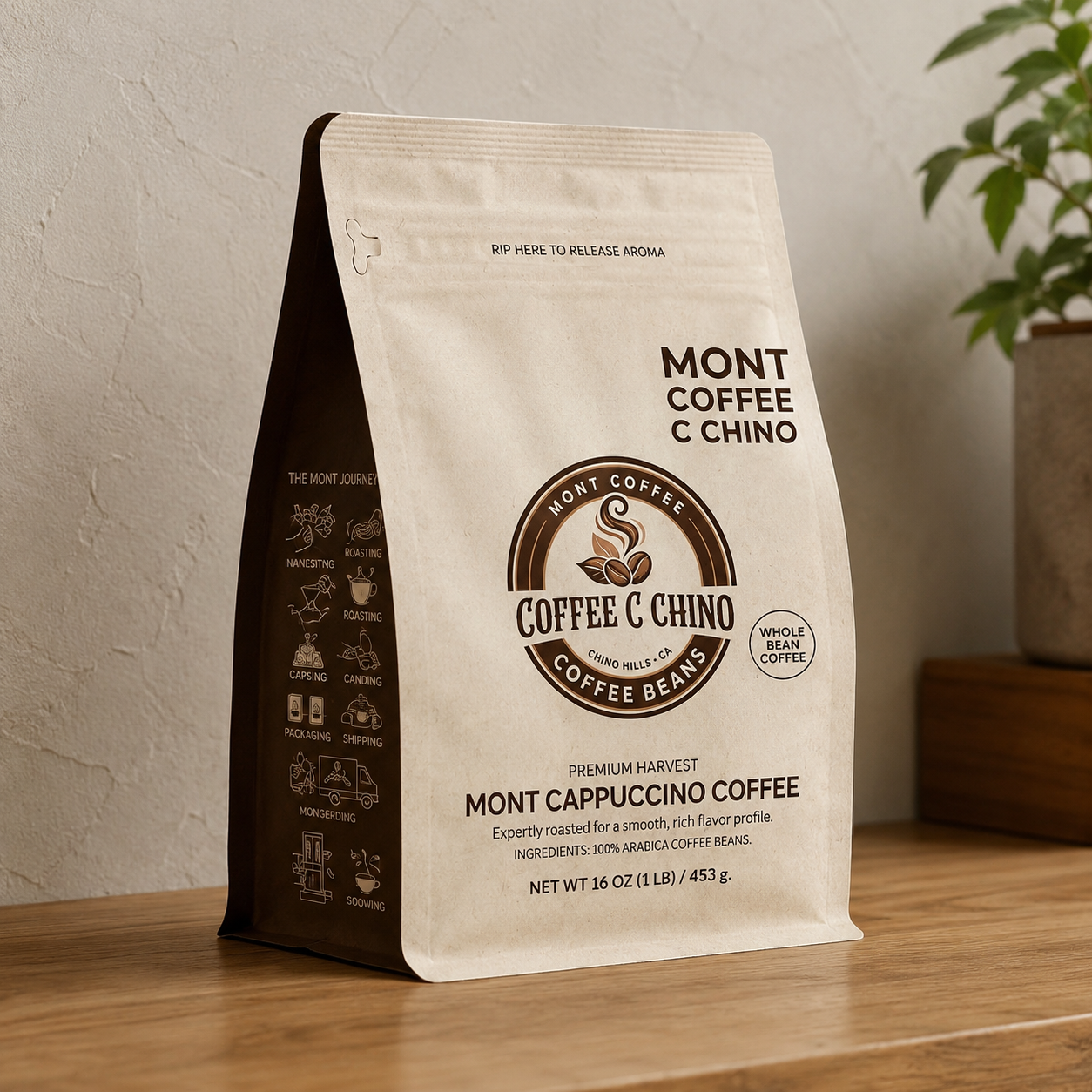 Mont Coffee C Chino Cappuccino Beans